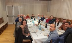 Primera generació d'alumnes de l'Escola Choi's Lee durant el 45è aniversari de l'escola de Taekwondo a Girona